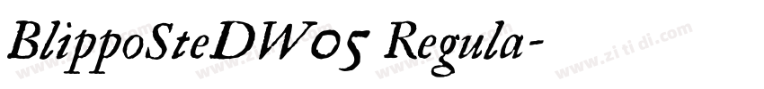 BlippoSteDW05 Regula字体转换